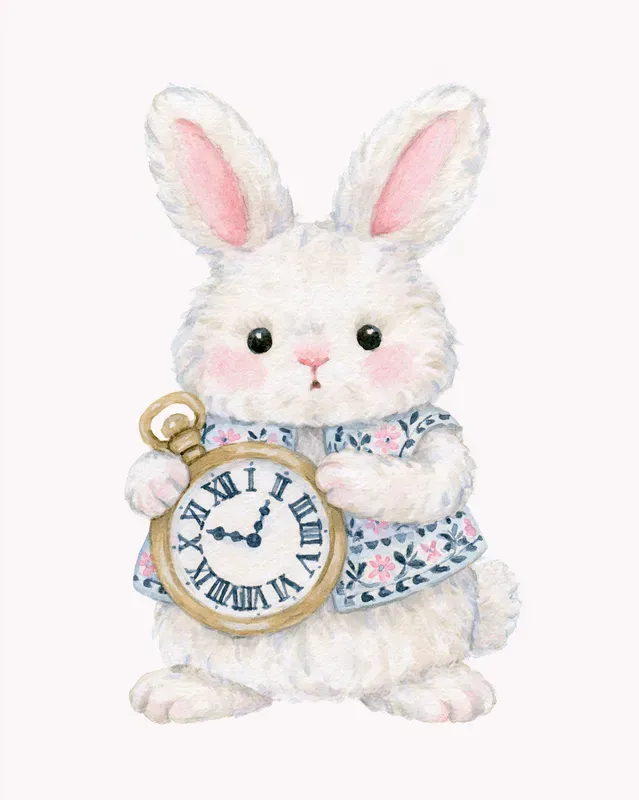 Go Ask Alice Nursery Watercolor Cliparts