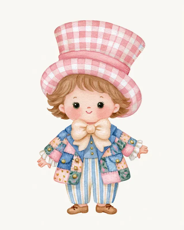 Go Ask Alice Nursery Watercolor Cliparts
