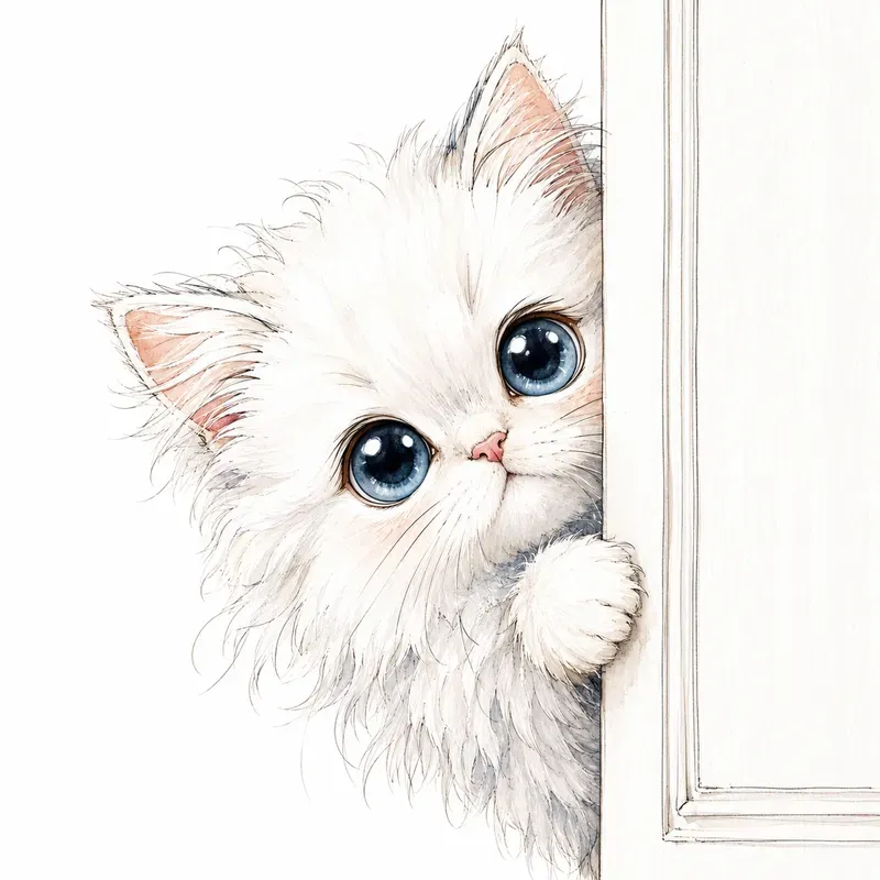 Peekaboo Whimsical Animal Portraits