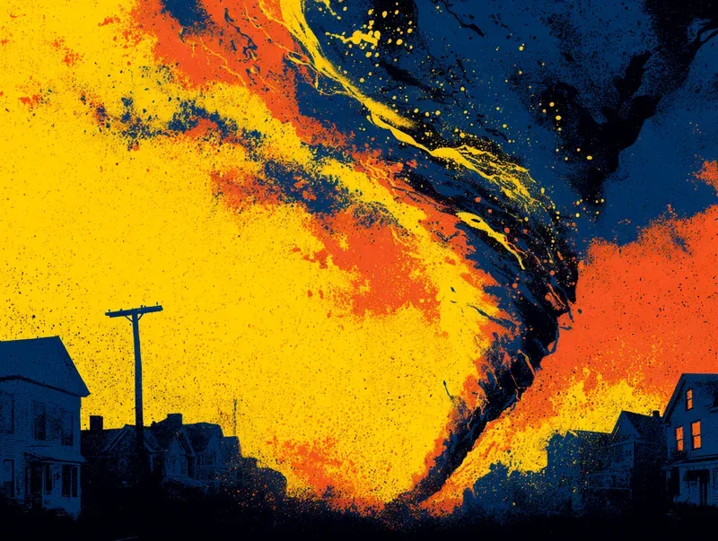 Vibrant Fire Silhouette Graphic Artworks