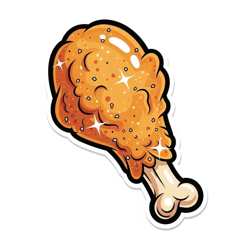 Cartoon Food Stickers