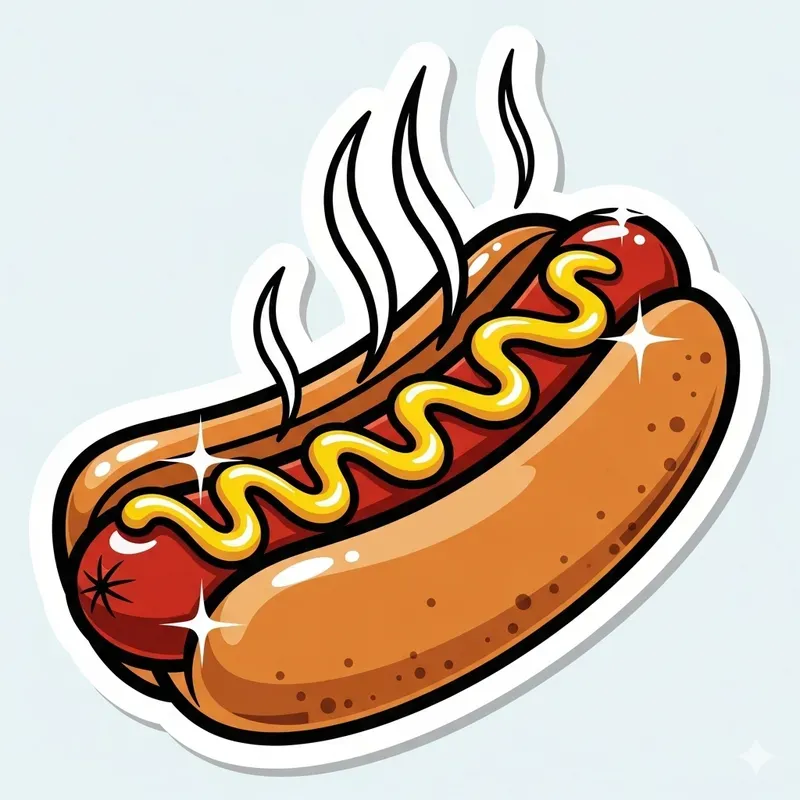Cartoon Food Stickers