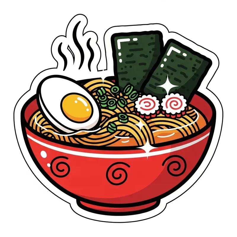 Cartoon Food Stickers