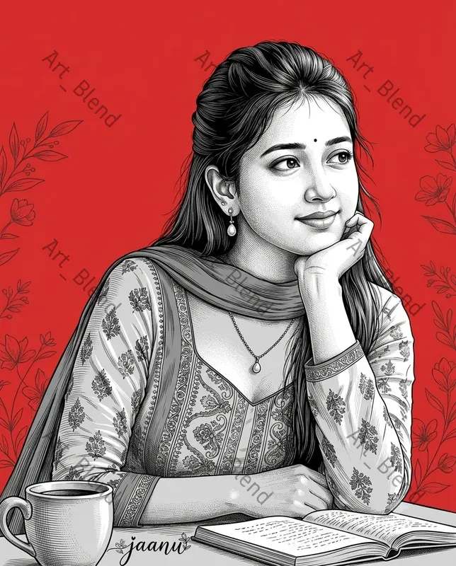 Realistic Monochrome Vector Portraits