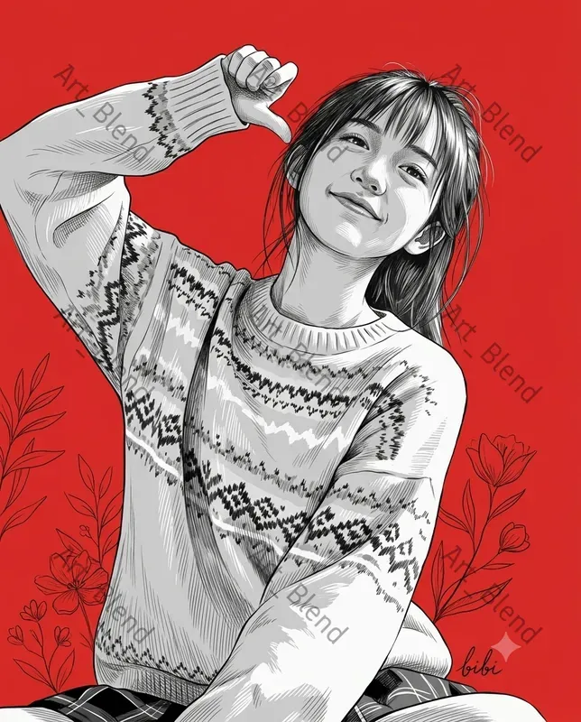 Realistic Monochrome Vector Portraits