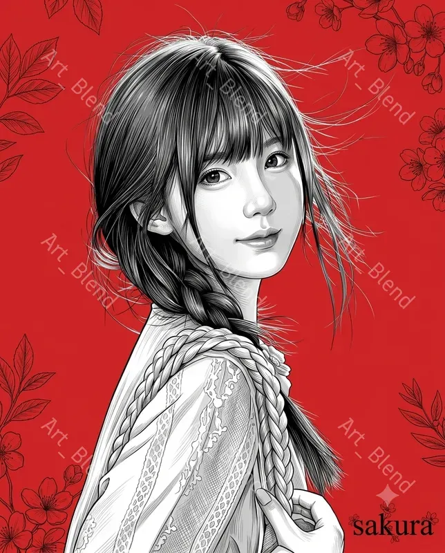 Realistic Monochrome Vector Portraits