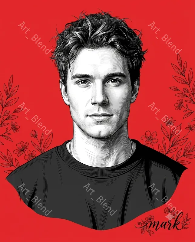 Realistic Monochrome Vector Portraits