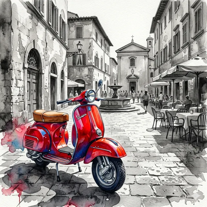 Selective Color Artisan Watercolors