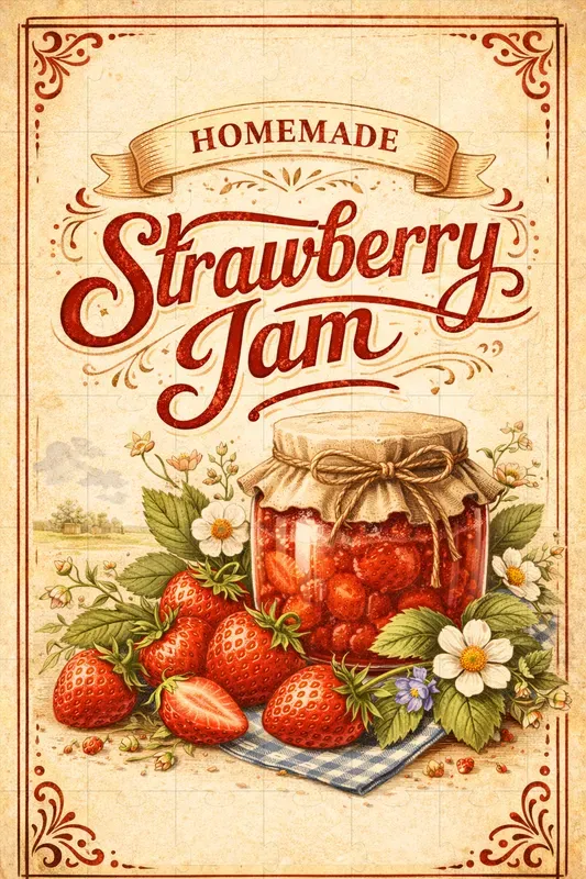 Vintage Organic Farm Kitchen Labels