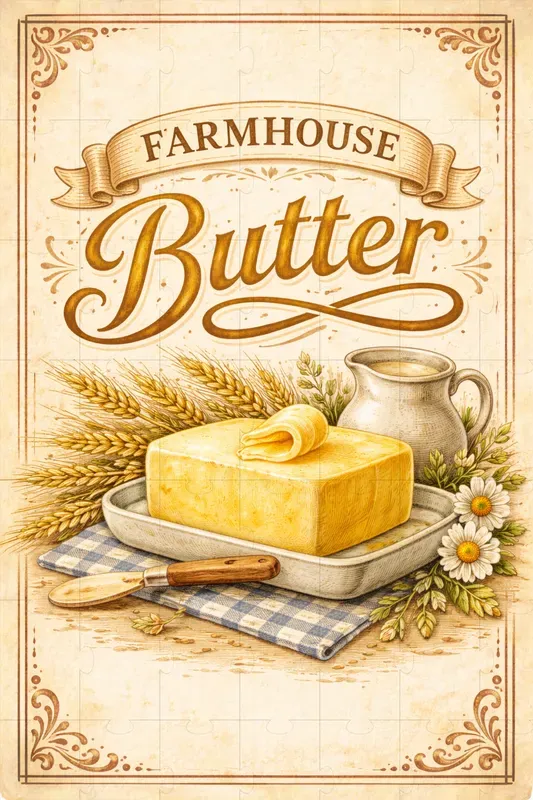 Vintage Organic Farm Kitchen Labels