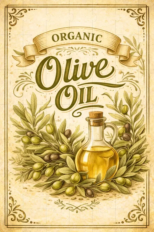 Vintage Organic Farm Kitchen Labels