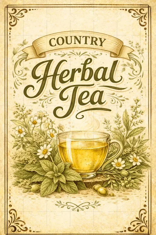 Vintage Organic Farm Kitchen Labels