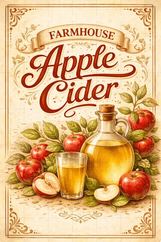 Vintage Organic Farm Kitchen Labels