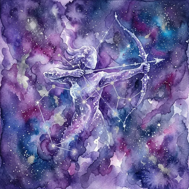 Ethereal Zodiac Watercolor Art