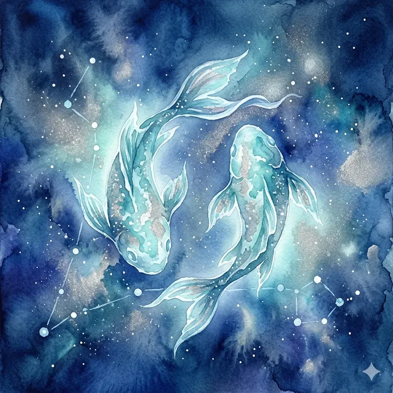 Ethereal Zodiac Watercolor Art