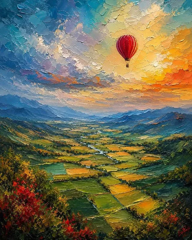 Dreamscapes In Textured Colors