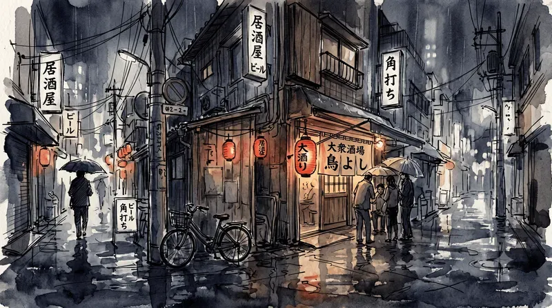 Cinematic Watercolor Ink Scenes