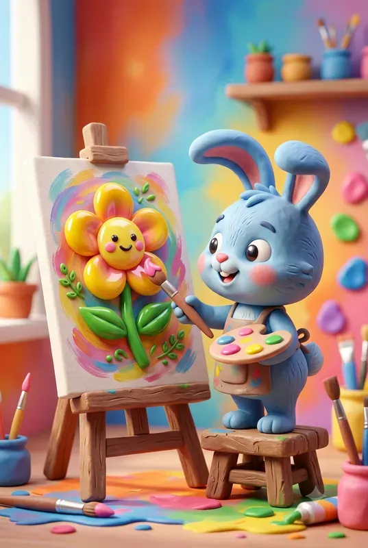 Cute 3D Clay Cartoon Generator