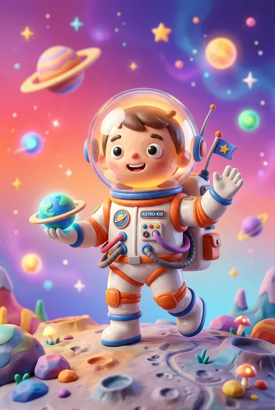 Cute 3D Clay Cartoon Generator