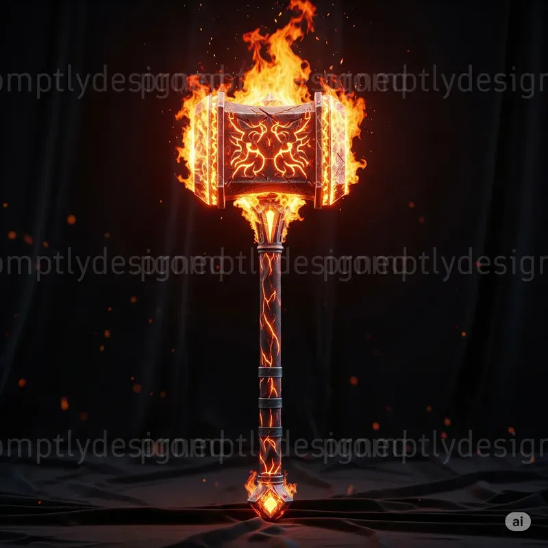 Epic Fantasy Weapon Studio Shots