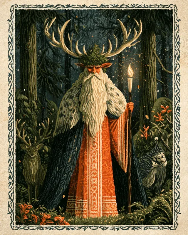 Mystical Forest Guardians Folk Characters