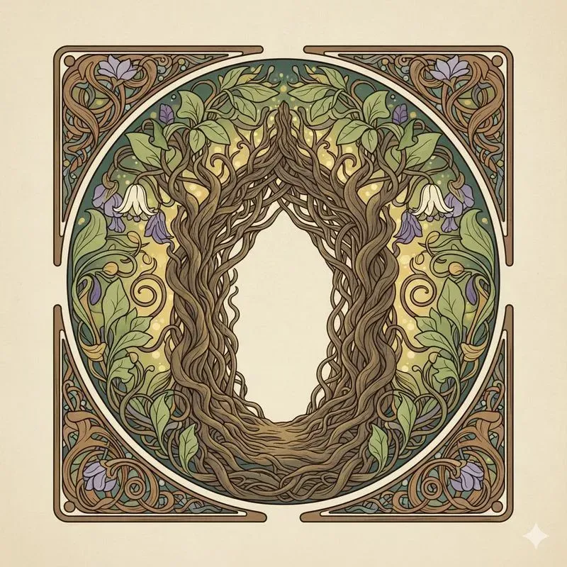 Line Art Nouveau Illustration Generator