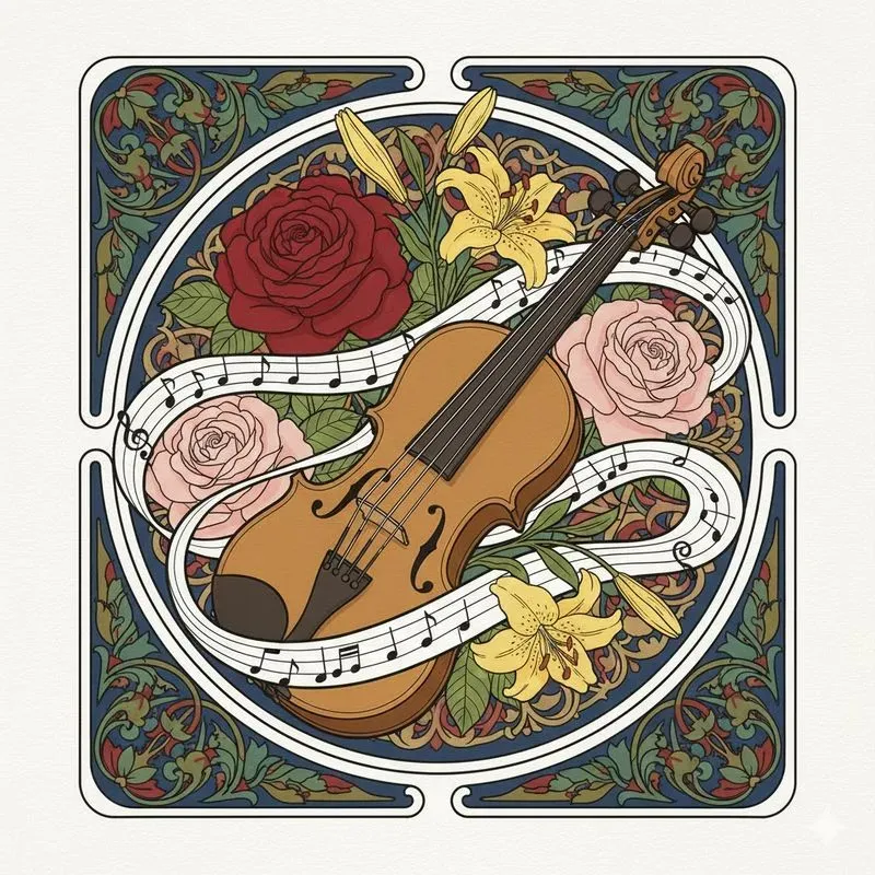 Line Art Nouveau Illustration Generator