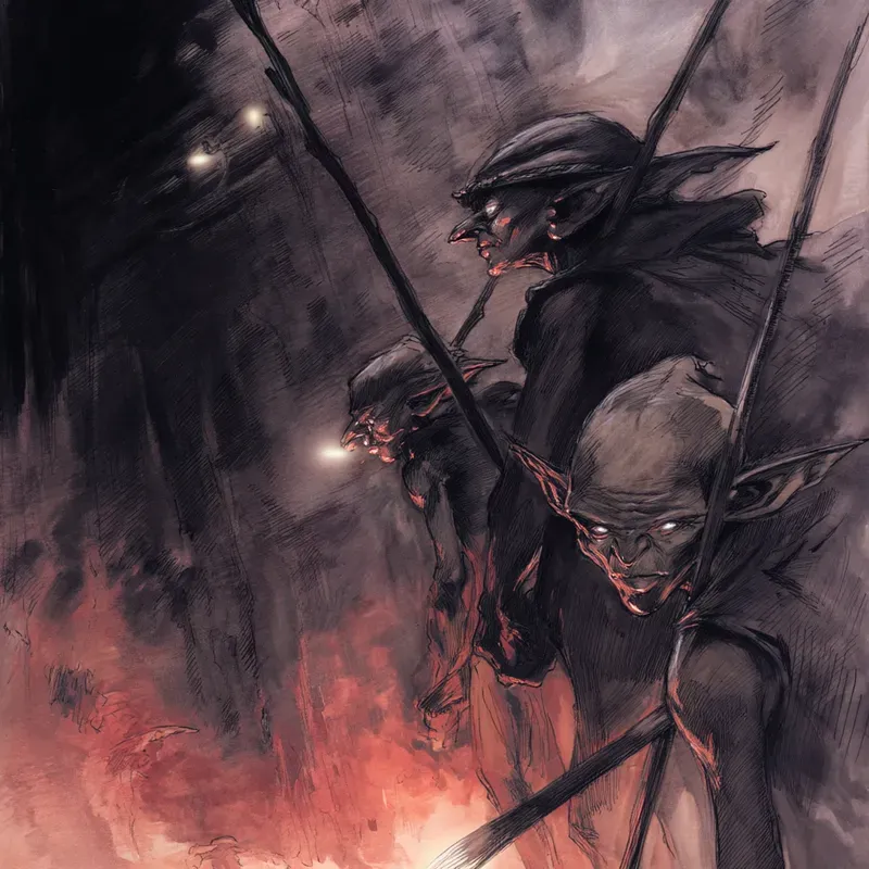 Dark Fantasy Illustration Scenes