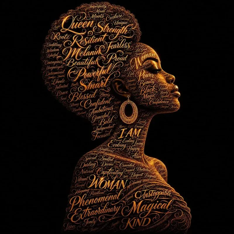 Typography Silhouette Art Collections
