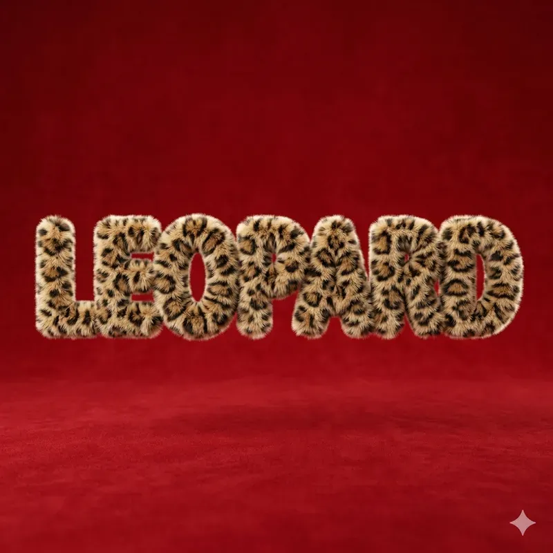 Fluffy Fur Text 3D Generator