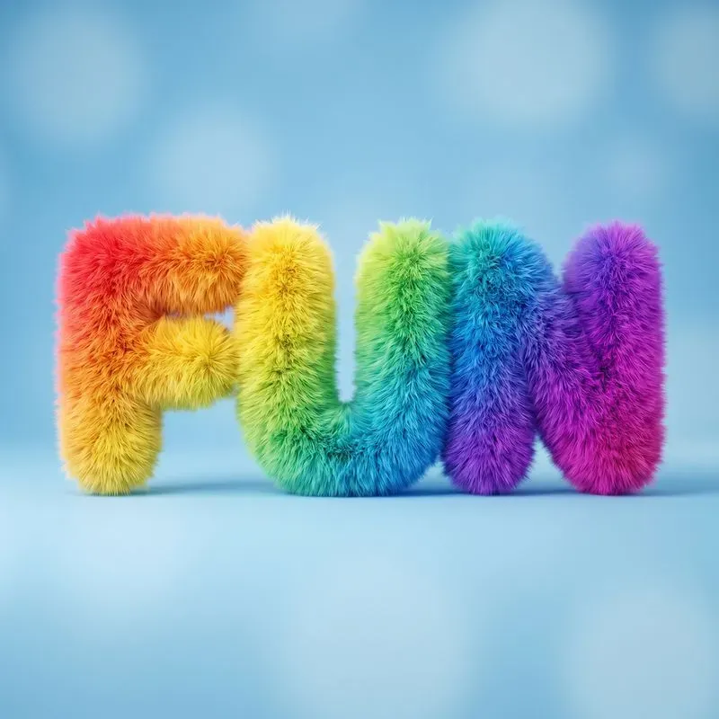 Fluffy Fur Text 3D Generator