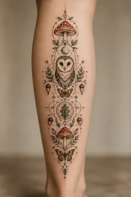 Geometric Totem Symbol Tattoo Collections
