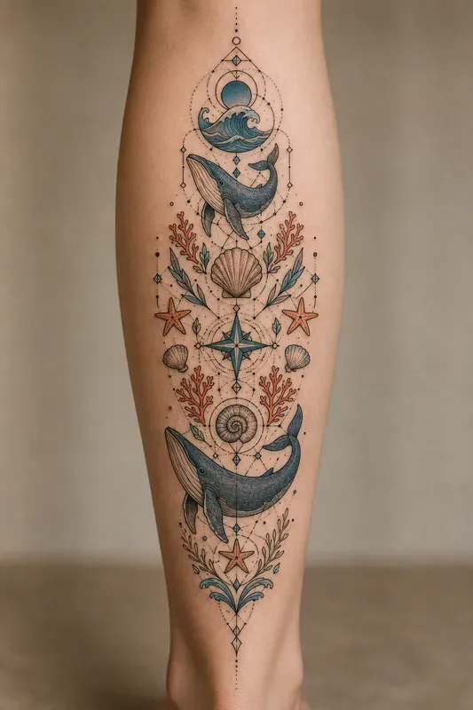 Geometric Totem Symbol Tattoo Collections