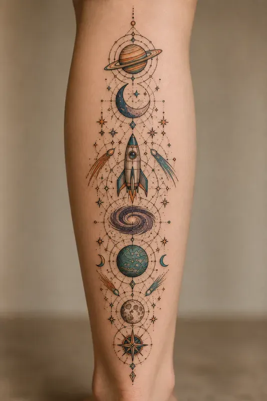 Geometric Totem Symbol Tattoo Collections