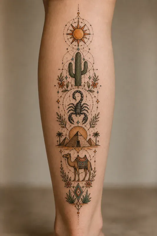 Geometric Totem Symbol Tattoo Collections
