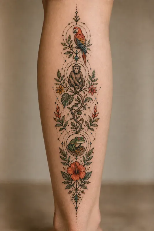 Geometric Totem Symbol Tattoo Collections