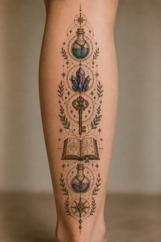 Geometric Totem Symbol Tattoo Collections
