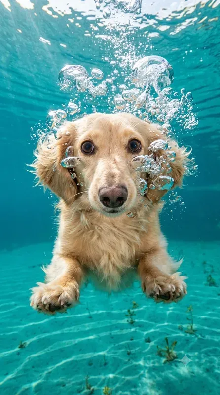 High Energy Underwater Pet Photography