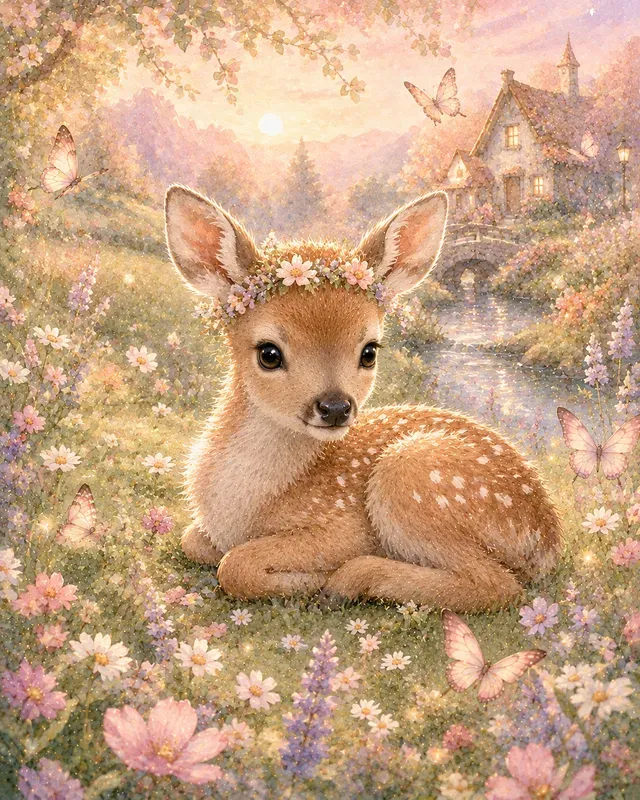 Whimsical Watercolor Baby Animals