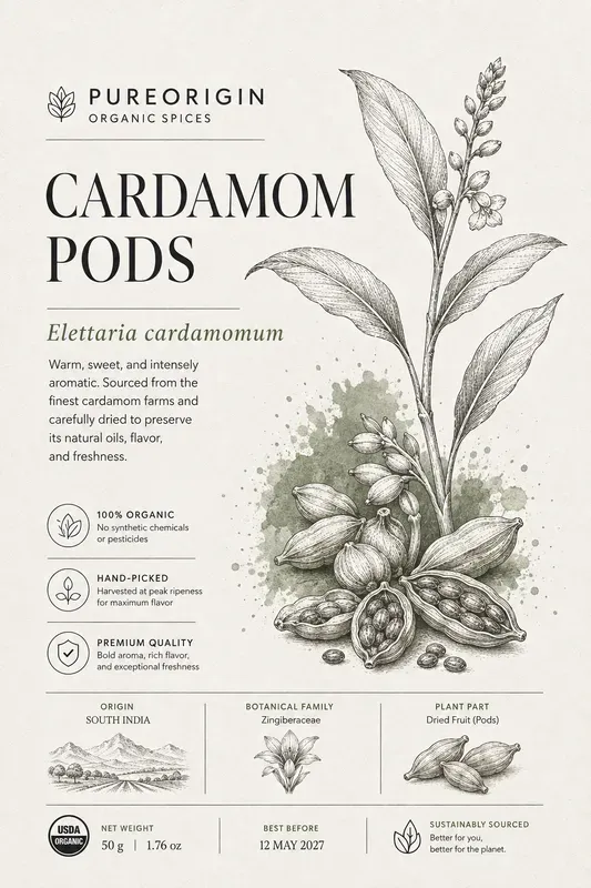 Organic Spice Label Fineline Sketchnotes