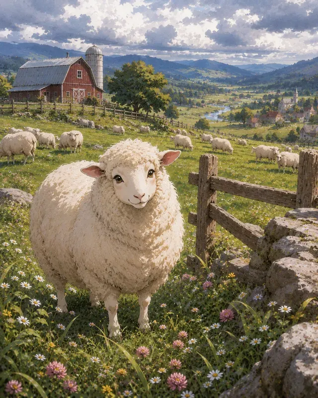 Farm Animals And Barnyard Anime Art