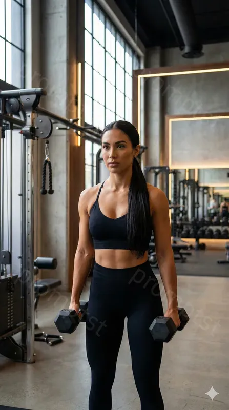 Realistic Gym Girls Posing