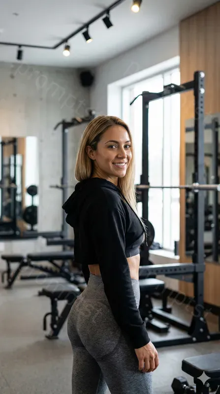Realistic Gym Girls Posing