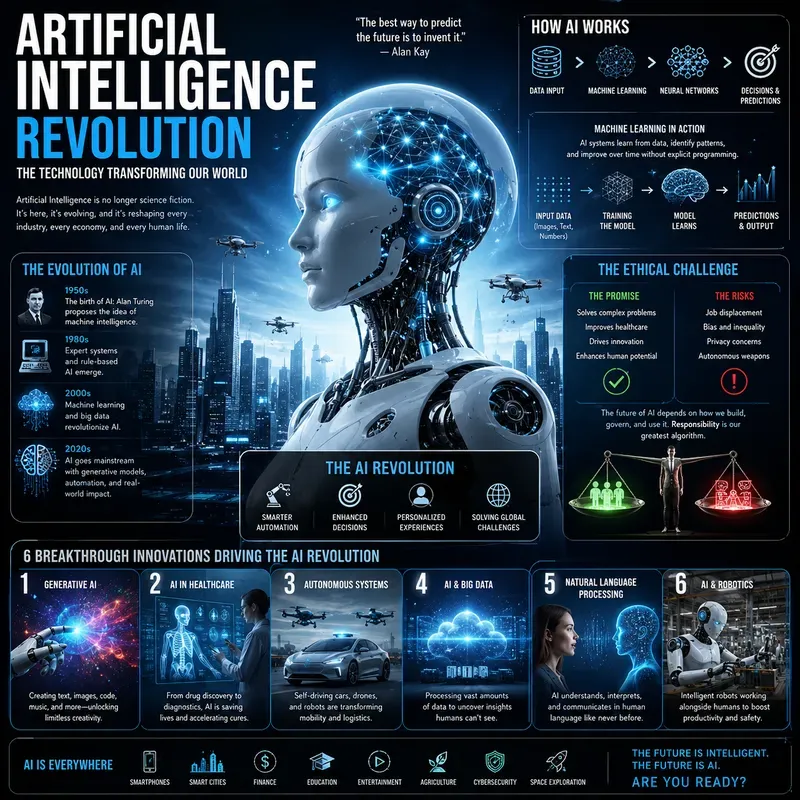 Cyberpunk History Infographic Posters