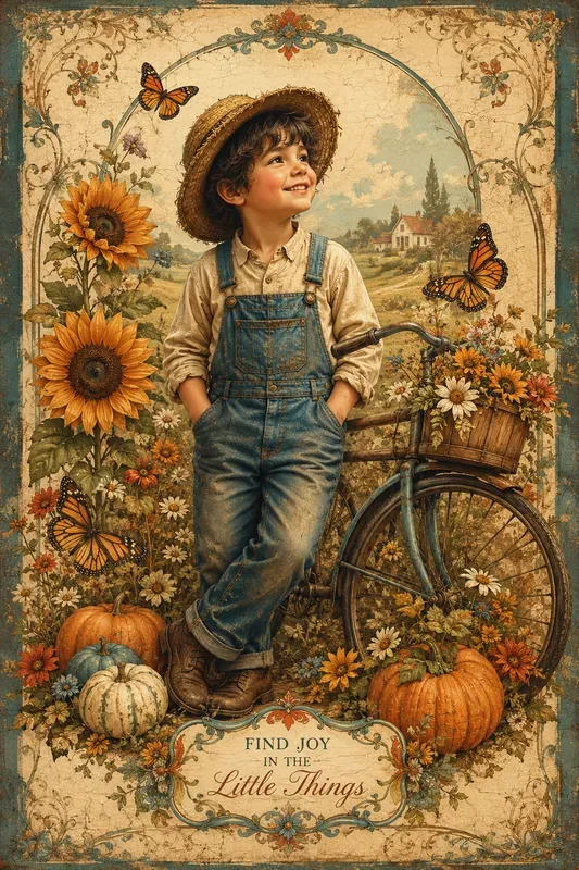 Vintage Floral Dream Portraits