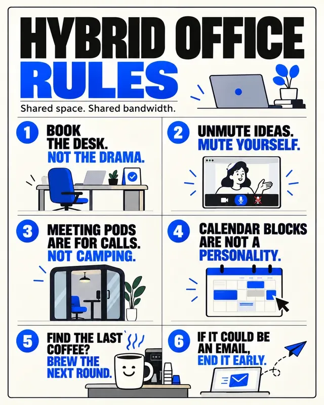 Funny House Rules Workplace Signs