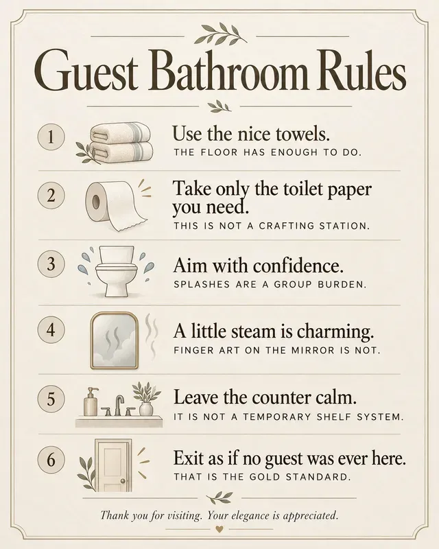 Funny House Rules Workplace Signs