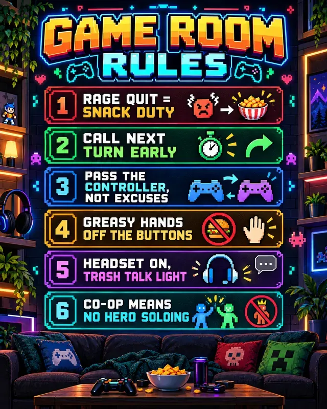 Funny House Rules Workplace Signs