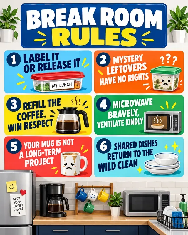Funny House Rules Workplace Signs
