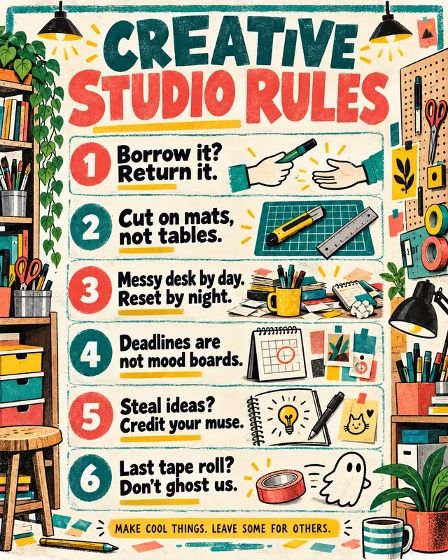 Funny House Rules Workplace Signs